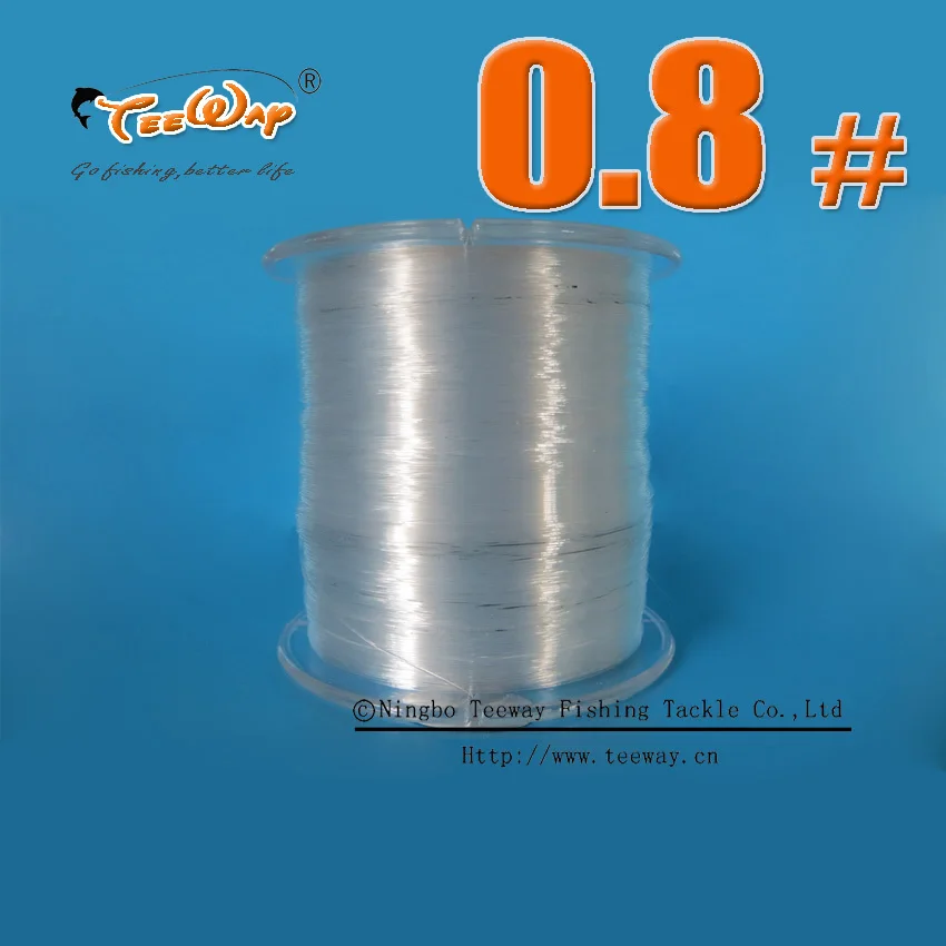 

0.8# 500M Transparent color nylon fishing line EXTREME STRONG NYLON FISHING LINE BLUE WHITE 0.8# TO 5 #
