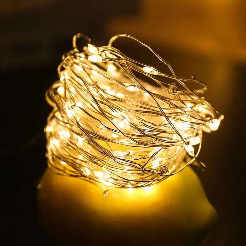 LBTFA 2M 3M 5M 10M Copper Wire LED String Lights Holiday Lighting Fairy Lights Garland Christmas Tree Wedding Party Decoration