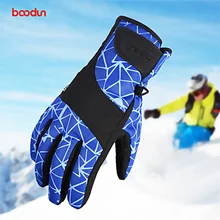 Мужские лыжные перчатки, защита от ветра водонепроницаемые китайские характерные перчатки с орнаментом для езды на велосипеде Снегоход Мотоцикл сноуборд катание на лыжах