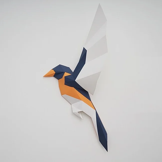 3D бумажная модель птицы бумага ремесло Домашний Декор стены украшения паззлы Развивающие детские игрушки «сделай сам» подарок на день рождения 1152