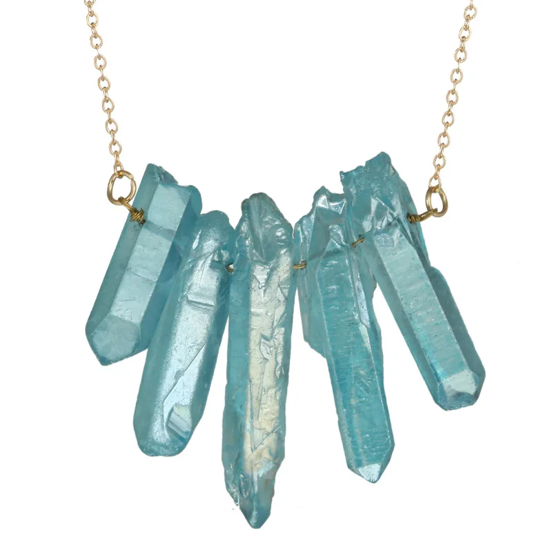 Irregular Crystal Necklace Image 7