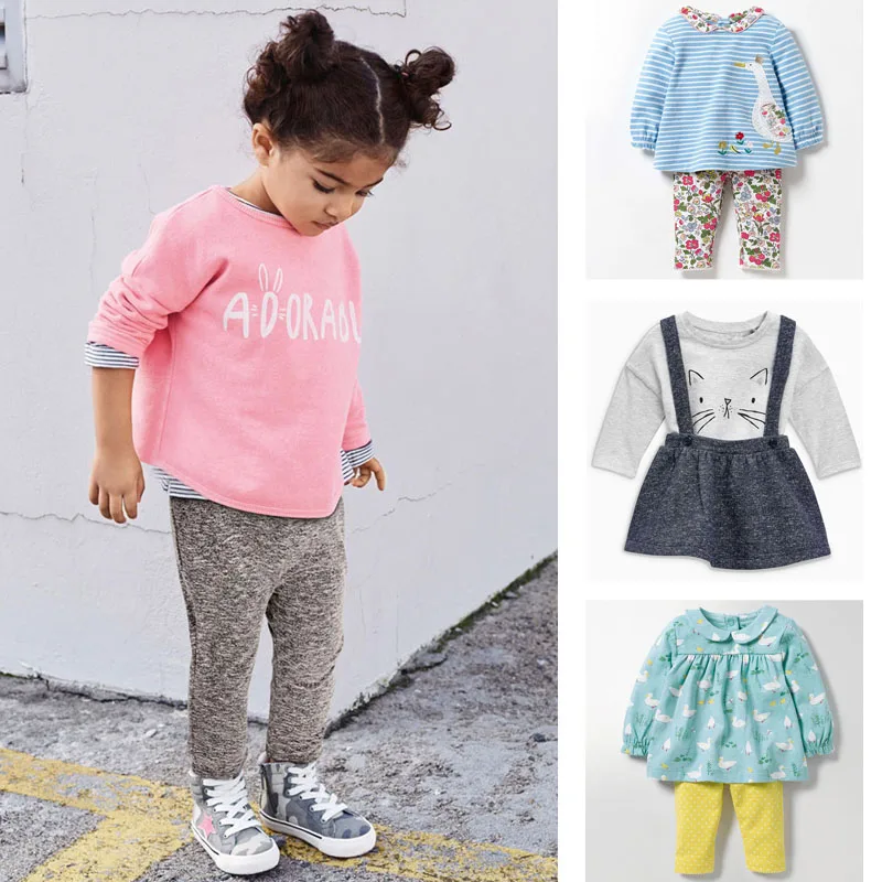 New 2018 Autumn Baby Girl Clothes Sets Brand Quality 100% Cotton Bebe Girls Long Sleeve T-shirt Pants 2pc Children Clothing Sets New 2018 Autumn Baby Girl Clothes Sets Brand Quality 100% Cotton Bebe Girls Long Sleeve T-shirt Pants 2pc Children Clothing Sets
