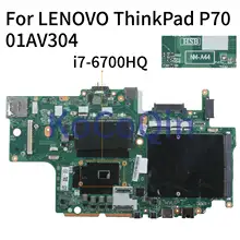 KoCoQin ноутбук материнская плата для Lenovo ThinkPad P70 I7-6700HQ материнская плата 01AV304 00NY335 NM-A441 SR2FQ