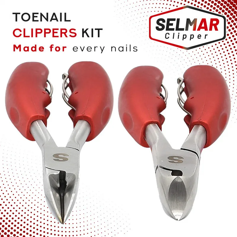 

Professional Red Toenail Clippers For Ingrown Thick Toenails Nail Clipper Set Manicure & Pedicure Nippers Kit Cuticle Scissor