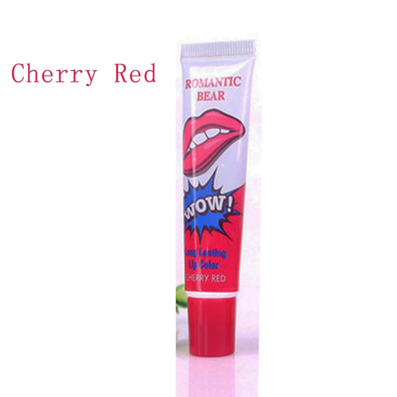 Cherry red Пилинг для губ стойкий блеск для губ маска Водонепроницаемая Татуировка матовый оттеночный блеск для губ женский макияж косметика для бальзама - Цвет: Cherry red