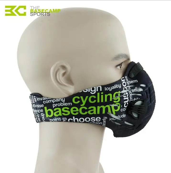 Basecamp уличная маска Smog Спортивная велосипедная маска Неопреновая полумаска для женщин и мужчин велосипедная маска фильтр Mascaras Ciclismo - Цвет: 2