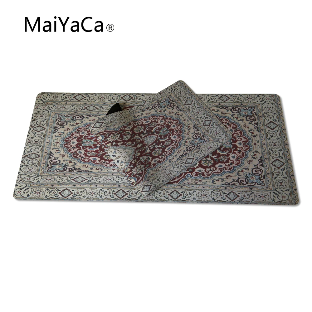 MaiYaCa большой размер коврик для мыши простой Расширенный водостойкий Противоскользящий натуральный резиновый игровой коврик для мыши Настольный Найн персидский ковер