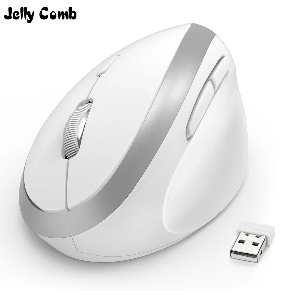 Продажа Эргономичная беспроводная мышь Jelly Comb для ПК, телевизора, ноутбука, настраиваемая на dpi 2,4G, беспроводная Вертикальная мышь для компьютера, оф...