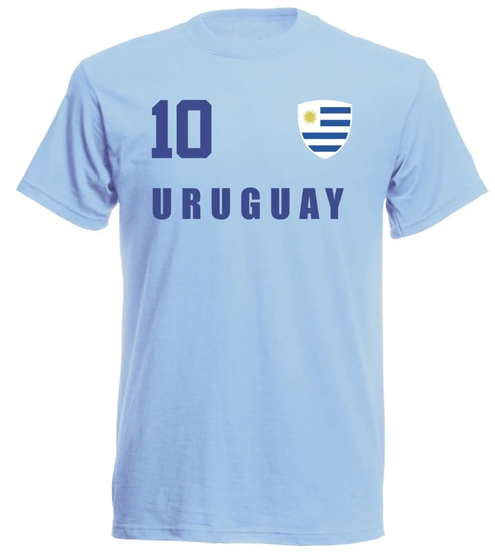 Uruguay 2019 футболка Sky Footballer Nr All 10 Sporter Men'S Footballer Legend Soccers 2019 принт Забавный хлопок бизнес