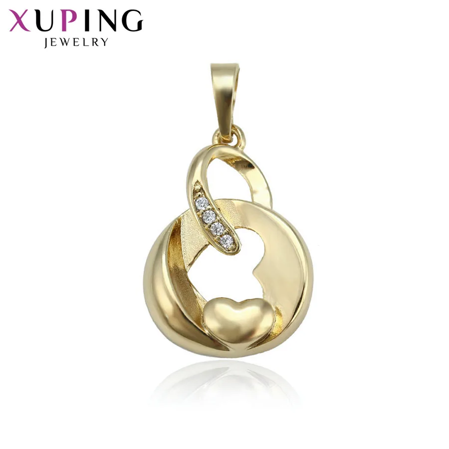 

Xuping Fashion Heart Shape Necklace Pendant Light Yellow Gold Color Plated Jewelry Christmas for Gift S73,5-33144