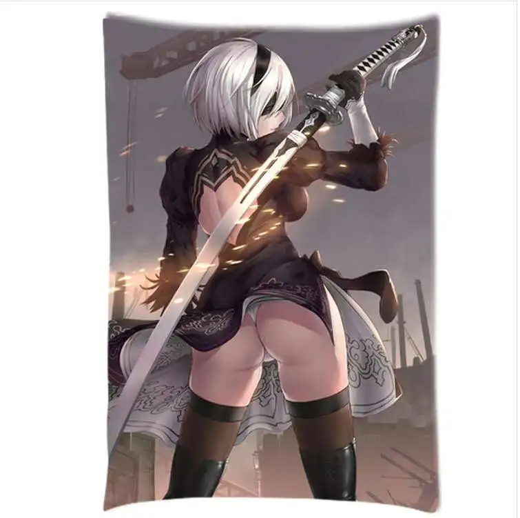 Популярные ARPG игры НИР автоматов аниме персонажей Sexy Girl yorha № 2 типа b 2b Подушки 2 стороны наволочка - Цвет: 24