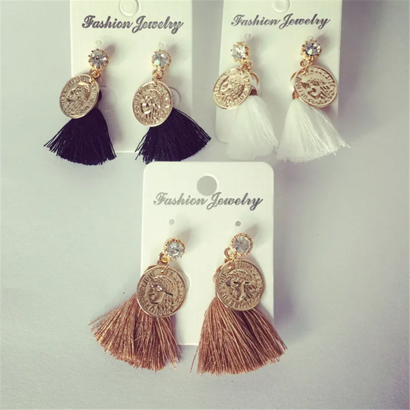 KOMBIUDA Blumige Ohrringe Damen - Boho Tassel Ohrhänger Mit Muschelblüten