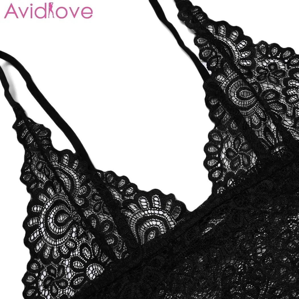 Avidlove женское сексуальное полое нижнее белье с кружевами с цветочным узором, наборы, Эротическое ночное белье, ночные костюмы, комплект горячей одежды, бюстгальтер с стринги