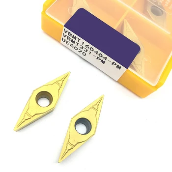 

20pcs VBMT160404 PM UE6020 VBMT331 Turning Tools Carbide inserts Cutting Tool CNC Tools Lathe tools Lathe cutter