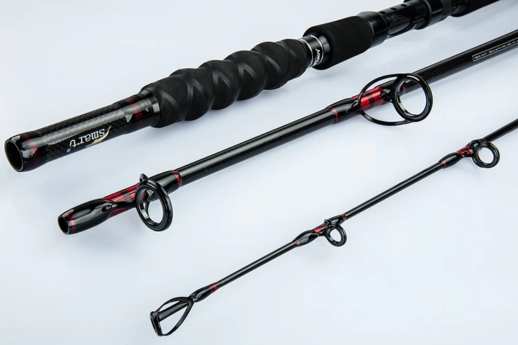Hennoy 3 разделами, Спиннинг Удочка 1,8 м 2,1 м дорожная лодка удочка Cana De Pescar Deep Sea Jigging
