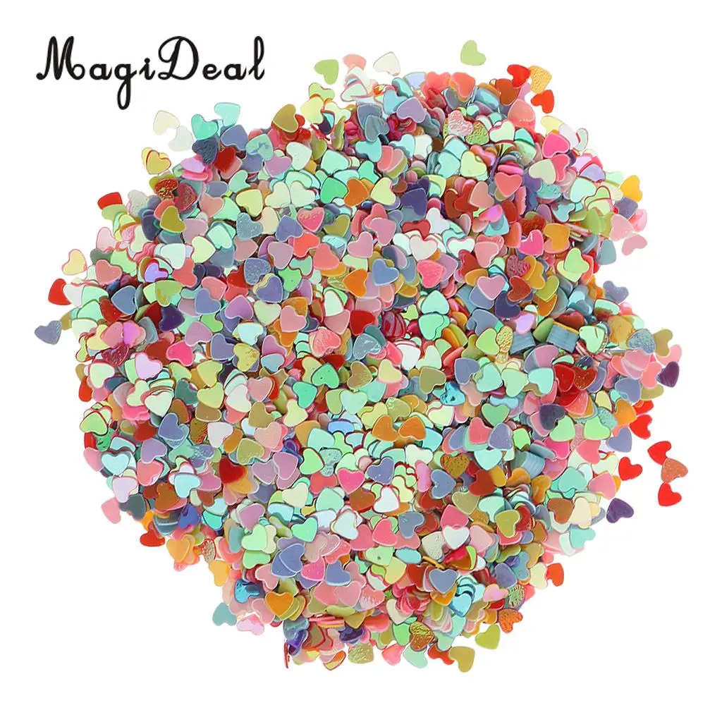 Love Heart Shape MagiDeal нежный «любящее сердце»/в форме цветов Конфетти Для украшения стола на праздник в честь рождения ребенка, Рождество Свадебные посыпать Цветы метания Декор "сделай сам" - Цвет: Love Heart Shape