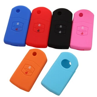 

Silicone car styling key cover key protector keychain Case for Mazda2 Mazda3 Mazda5 Mazda6 CX-5 CX-4 CX7 CX9 MX5 Atenza Axela