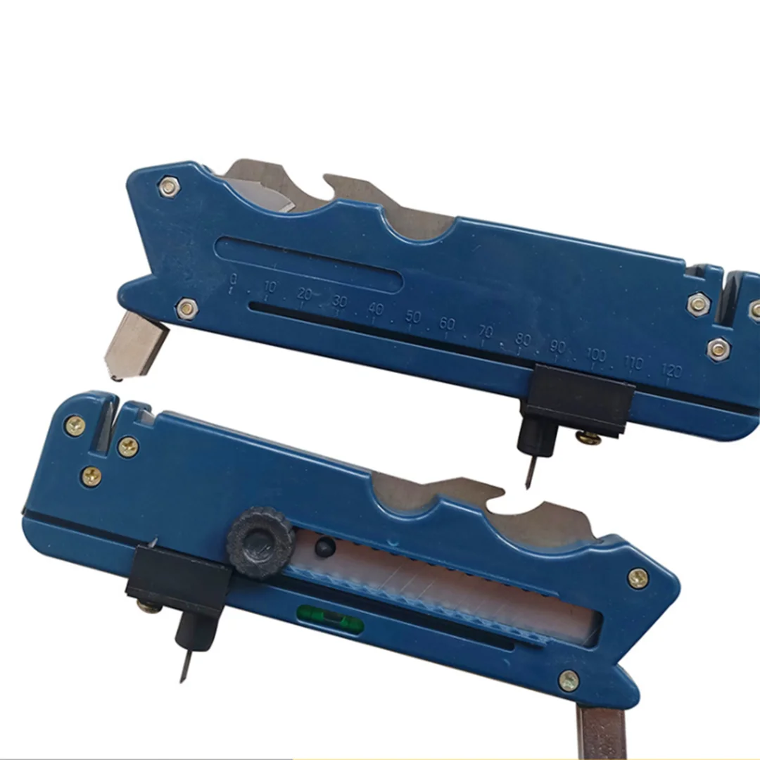1pc 20-in-1 Multi-Functional Foldable Glass & Tile Cutter For Home Life Professiona Glass Cutter Six Wheel Metal Cutting Kit