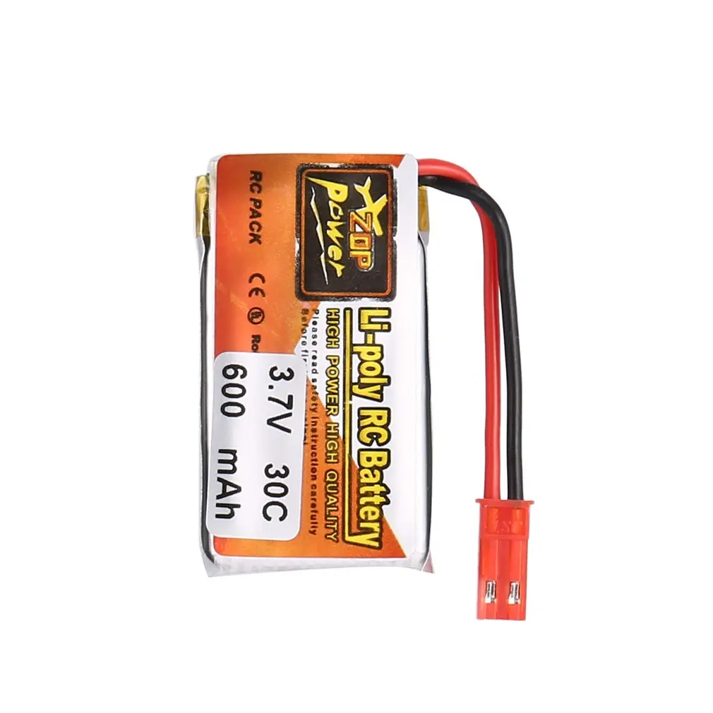 HOT 5Pcs RC ZOP Power 3.7V 600mAh 30C JST Plug Lipo Battery Rechargeable with 6 in 1 Battery USB Charger for RC Racing Drone Car