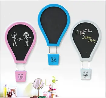 

Hot Air Balloon Shape Writing Board Blackboard Memo Word Pad Hanging Message Board Shop&Home Wall Decor