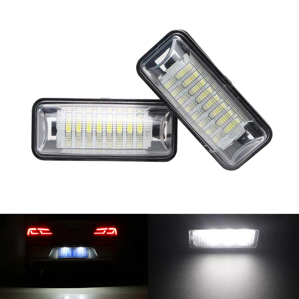 2Pcs Car LED License Plate Lights Replacment For Subaru Forester