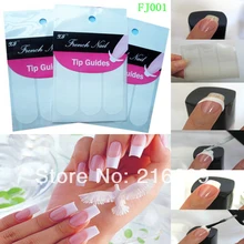 Горячие 30 шт/партия французский маникюр Дизайн ногтей типсы Бахрома 10 стиль направляющие наклейки DIY трафарет лак для ногтей мате