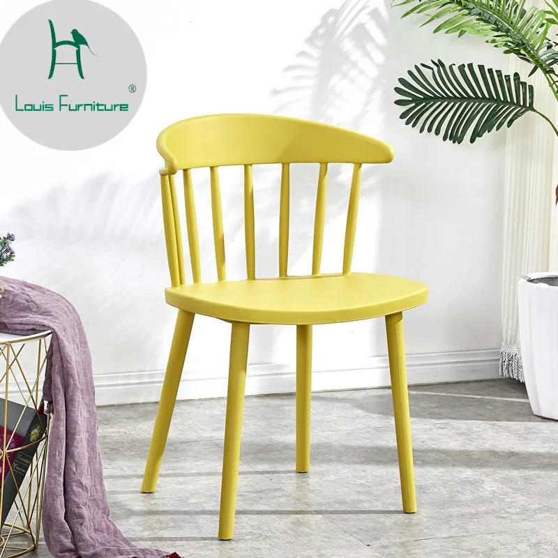 

Louis Fashion Dining Chairs Nordic New Chinese Coffee Leisure Backrest Modern Minimalist