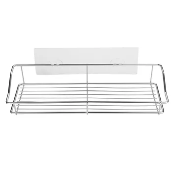 

bathroom storage Corner Practical Stainless Steel Storage Rack Kitchen Bathroom Shelf Storage Wall Shelf Organizerr_Z723