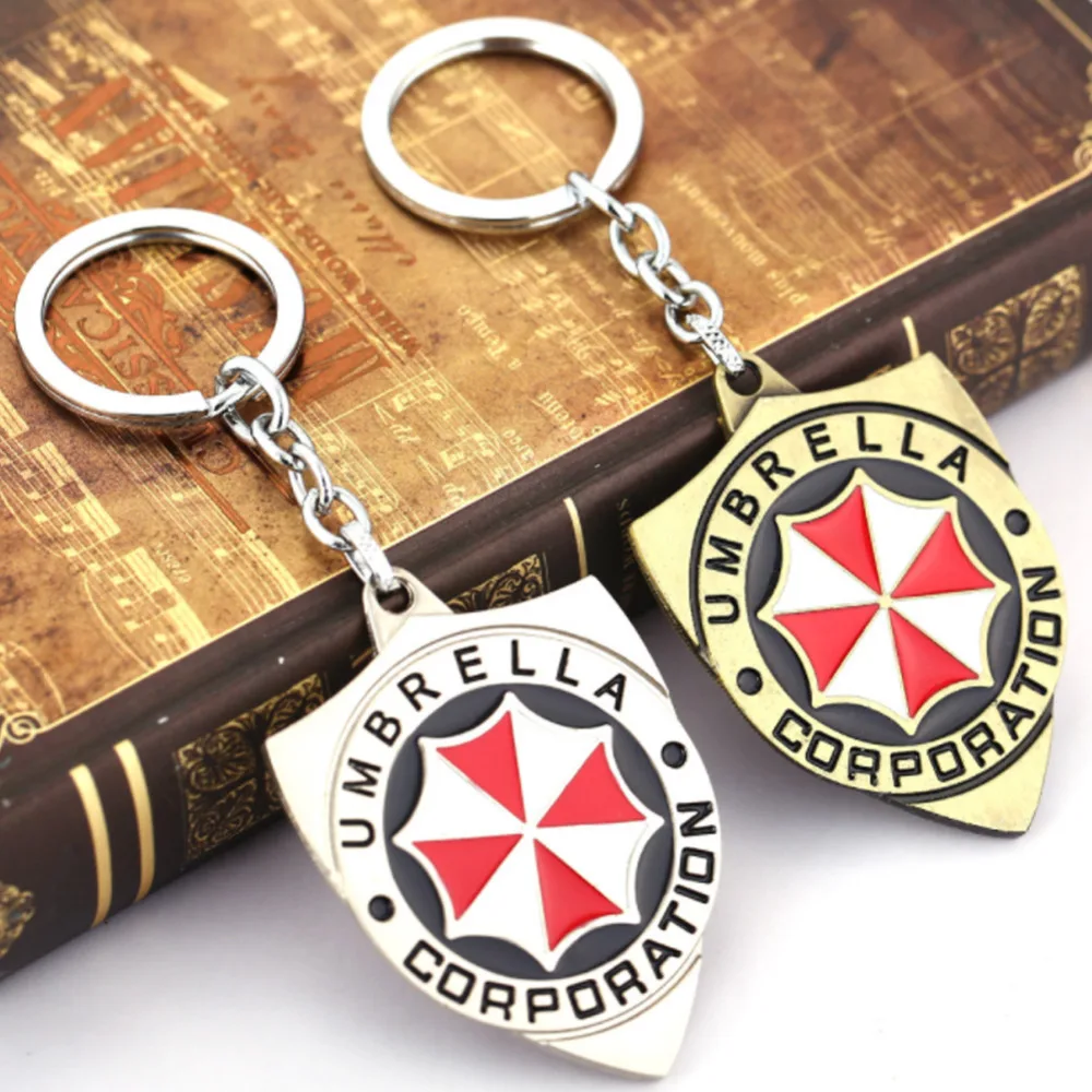 Resident Evil The Final Chapter Umbrella Corporation logo Metal Key chain Fancy Jewelry Costume Cosplay Halloween Movie 6