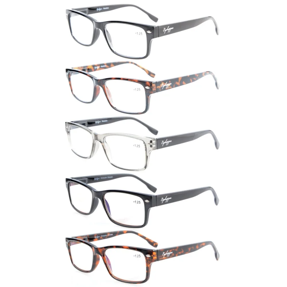 R108 Mix Eyekepper 5 Pack Readers Stylish Spring Hinges Reading Glasses