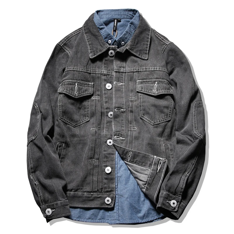 Buy Autumn Spring Fashion Mens Black Stylish Elbow