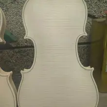 4/4 размер белая скрипка Европейский Тон деревянная скрипка Топ роторная резка материал