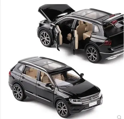 Новинка 1/32 Tiguan литая под давлением металлическая модель автомобиля SUV из сплава для детской коллекции, оригинальная коробка, рождественские подарки