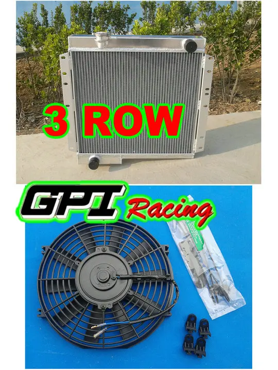 NEW Aluminum Radiator +FAN for Toyota Land Cruiser BJ40 DIESEL BJ42 MT LandCruiser | Автомобили и мотоциклы