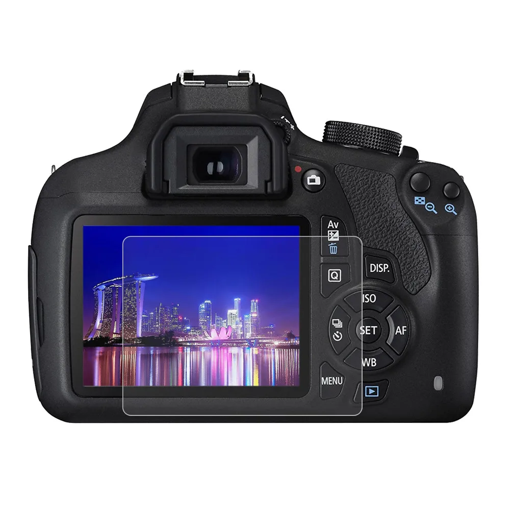 

Explosion Proof Film Tempered Glass Screen Protector On For Canon EOS 1200D 1300D Protective Glass Bubble Free Protection HD 9H