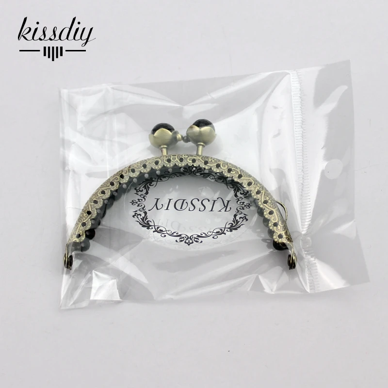 Металлическая рамка для кошелька KISSDIY с античным бронзовым тиснением 8 5 см