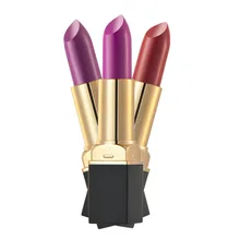 Huamianli бренд комплект из 3 предметов один комплект ультра Матовая Глянцевая пикантные Губная помада 8 Наборы для ухода за кожей выбрать длительное увлажнение губ Красота