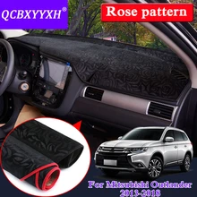 Автомобильный Стайлинг для Mitsubishi Outlander 2013- LHD& RHD розовый узор коврик на приборную панель Защитная внутренняя накладка тент подушка