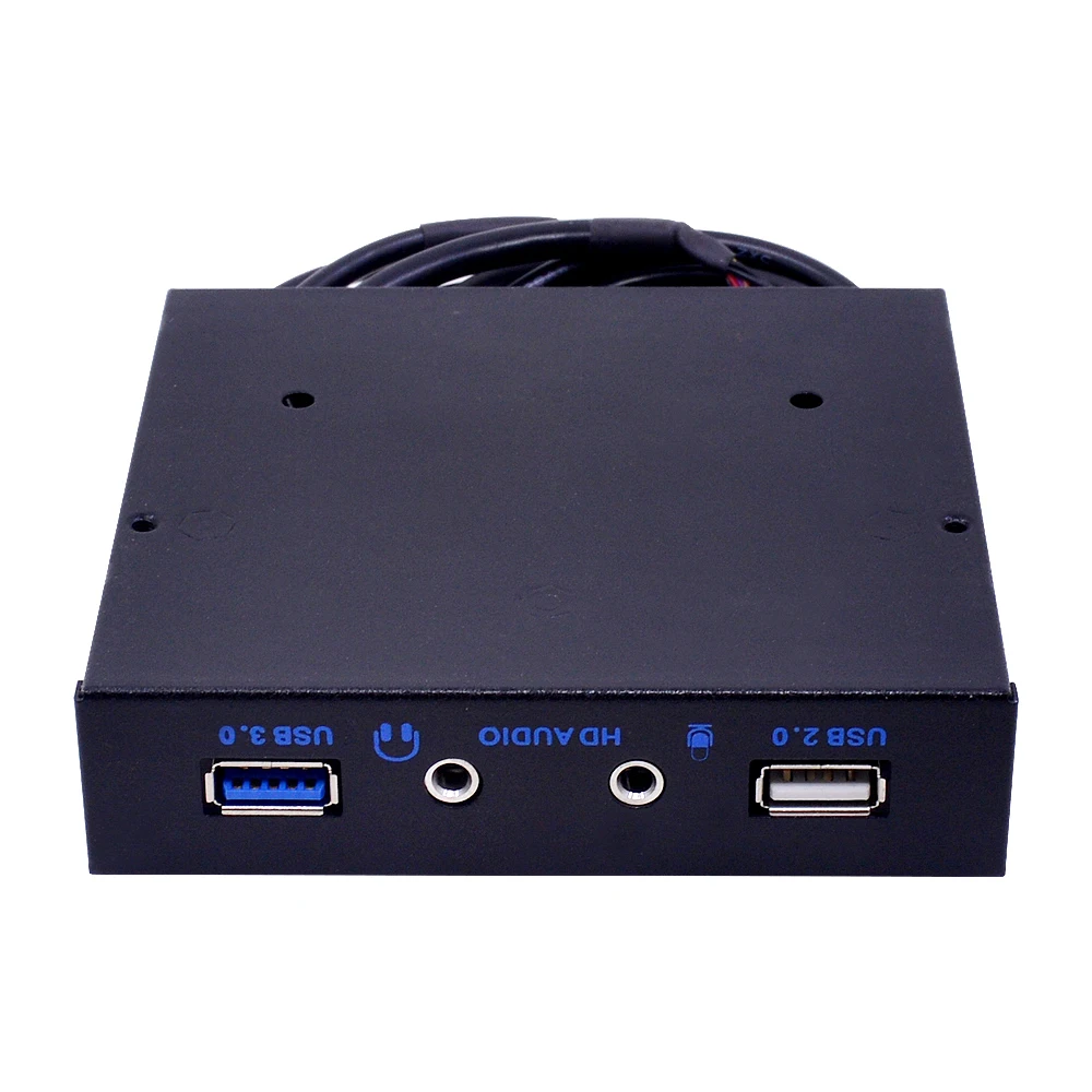 CHIPAL 20Pin 4 порта USB 2,0 USB 3,0 концентратор HD audio3.5 мм разъем для наушников интерфейс микрофона PC Передняя панель для рабочего стола 3,5 дюймов флоппи-отсек