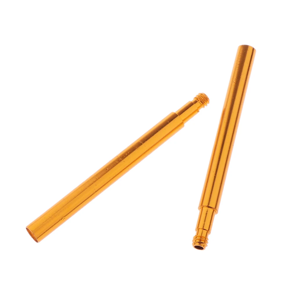 2pcs Bike Bicycle 70mm 2.76'' Alloy Presta Valve Extender French-Valve Adapter Extension Tube Accessories
