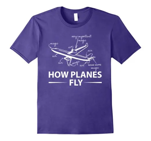 Футболка How Planes Fly забавная футболка для мужчин с круглым вырезом модная