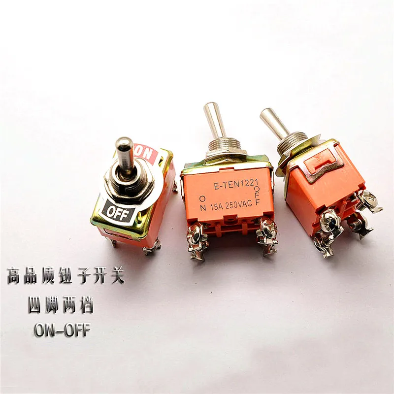 Toggle Switches Moving Head Rocker E-TEN1221 4 Foot 2 Stall 15A/250V (5PCS) | Обустройство дома