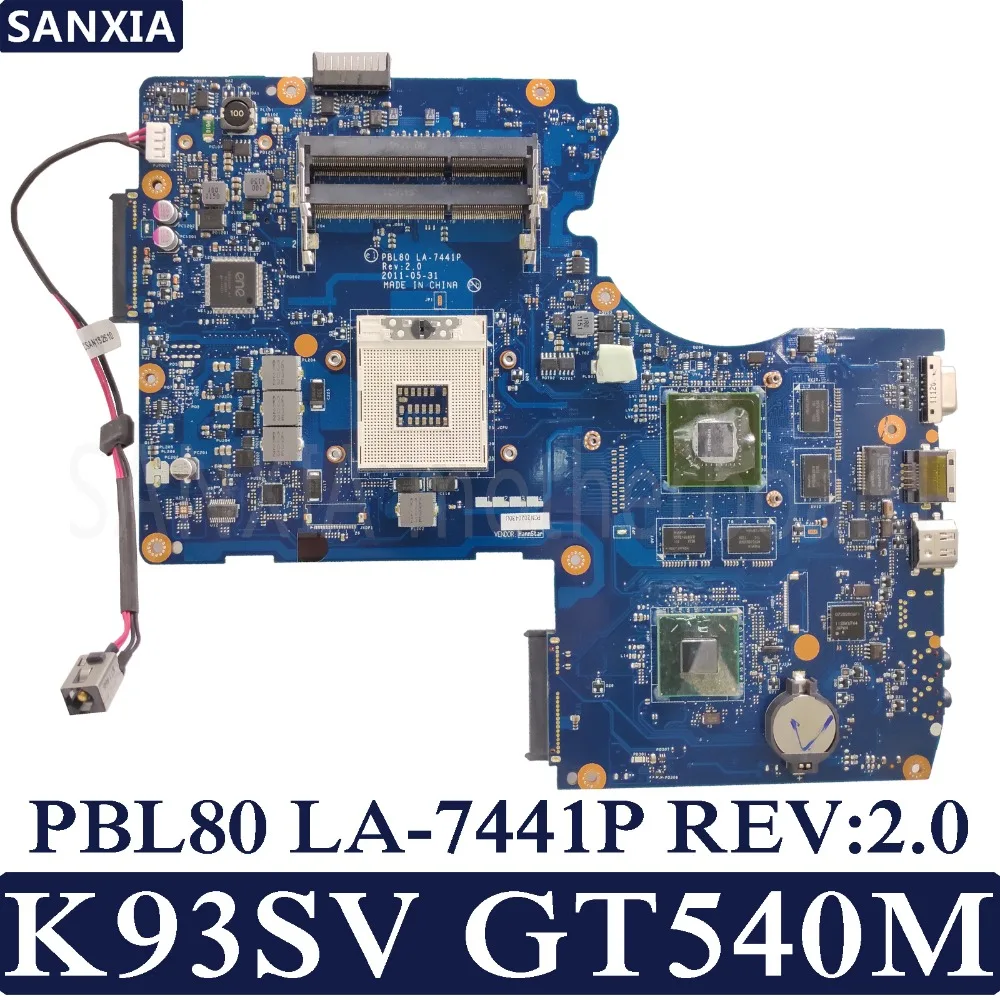 Материнская плата KEFU LA 7441P для ноутбука ASUS K93SV K93SM K93S оригинальная материнская