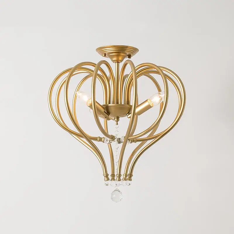 

Bedroom ceiling lamp room lamps creative simple wrought iron lamp study aisle balcony American ceiling lights