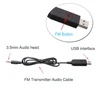 JINSERTA Universal Car Stereo Audio FM Transmitter 5V USB 3.5mm Wireless Transmitter For TV PC DVD ► Photo 2/6