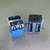5PCS double USB 3.0 high-speed transmission 9pin USB famale socket connector ► Photo 2/3