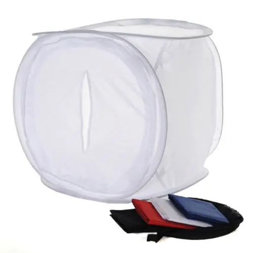 

ETC-40x40cm Photo Studio Shooting Light Cubic Box Tent+4Color Backdrops