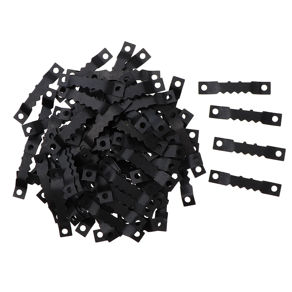 100pcs Sawtooth Picture Photo Frame Mount Hanging Hangers Double Hole for Wooden frame, Canvas Art Hanging Tools