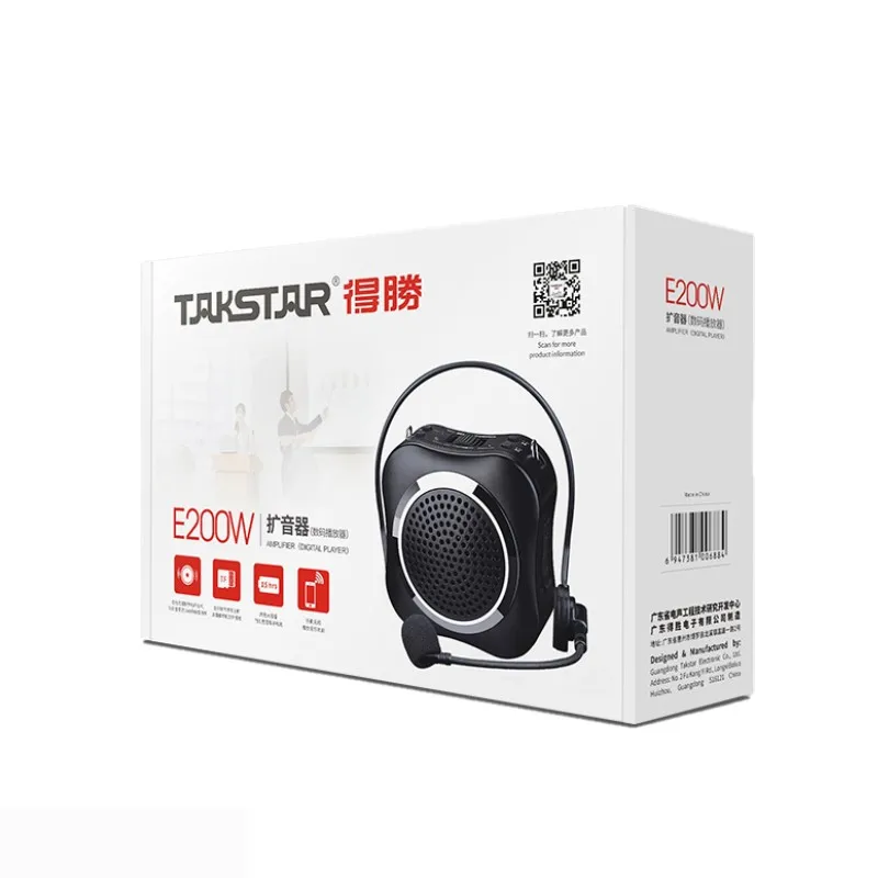 Takstar E200W портативный мультимедийный усилитель голоса звук громкий беспроводной Bluetooth музыкальный плеер для обучения/гид/обучения