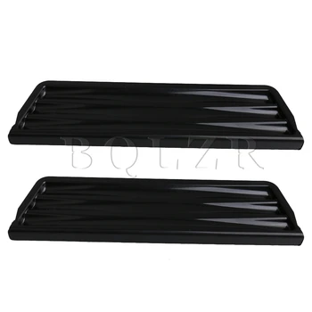 

BQLZR 25.5x6.5cm Black Plastic New Factory Original Replacement for Whirlpool Refrigerator Overflow Grille 2206670B Pack of 2